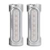2PCS Motorcycle Highway Bar Light Chrome Plated Universal for 1.25in Pipe Diameter AntiCollision Tube