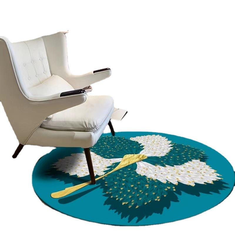 Круглые коврики большой площади для гостиной, домашний декор для спальни, прикроватный ковер, простой ковер для украшения комнаты, коврик для кабинета, гардеробной, моющиеся