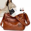 Shoulder Bag Soft Leather Bag Women's Fashion Simple Trend Retro Multi-pocket Large Capacity