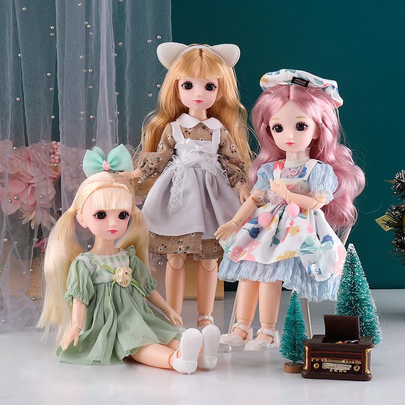 30cm Bjd Doll 23 Moveable Joints 12 Inch Christmas Dolls With Clothes and Shoes Kids Toys For Girl's Christmas Gifts