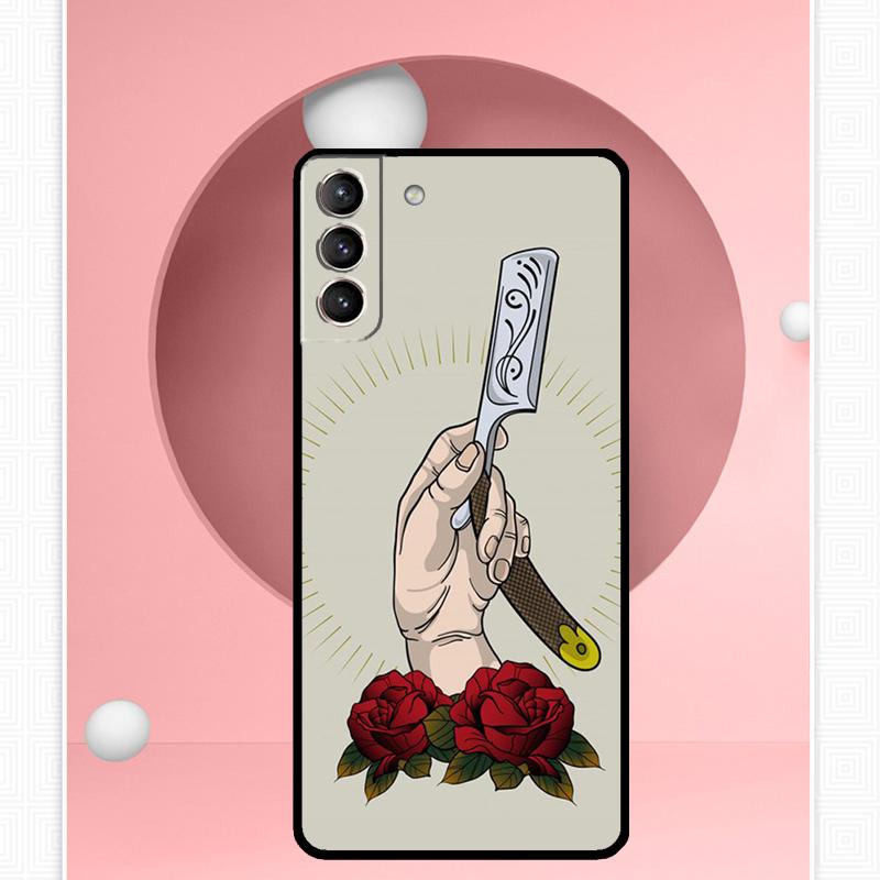 Чехол-парикмахер для Samsung Galaxy S24 S23 S22 Ultra Note 10 Plus Note 20 S9 S10 S20 S21 FE, задняя крышка