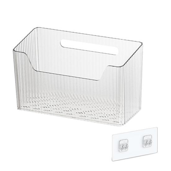 Kitchen Cabinet Door Storage Box 7kg Load Capacity Easy To Install Self-Adhesive Wall Mounted Kitchen Cupboard Organizer