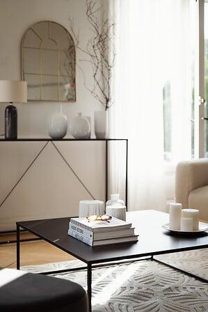 Decorative vase, marble effect, 18cm
