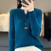 Autumn Women's Sweater Temperament Pullover Round Neck Regular Sweater Women's Knitwear