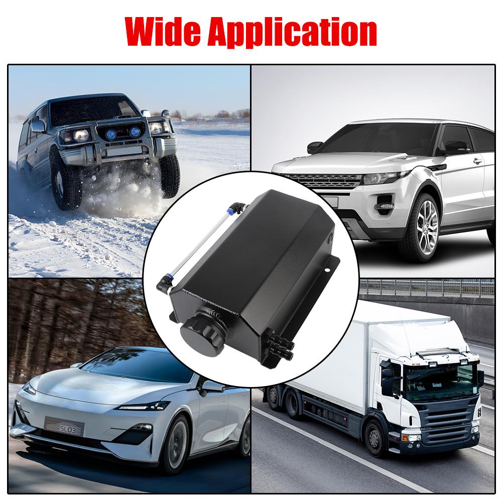 Автомобильный маслоуловитель, автоаксессуары, запасная бутылка, универсальный уловитель топливного газа, 2 л, алюминиевый сплав, резервуар для перелива охлаждающей жидкости радиатора