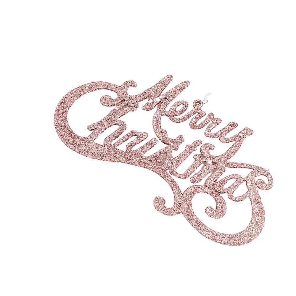 Sequined Pink Christmas Balls 8cm Xmas Tree Pendant Christmas Tree Hanging Ornament  Living Room