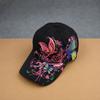Breathable Embroidered Baseball Cap Curved Brim Sun Hat Elegant Curved Brim Hat  Outdoor Travel