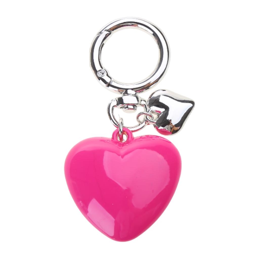Stylish Keychain with Large Heart Pendant Dainty Heart Keyring Stylish Key Chain Delicate Decoration for Keys and Bags