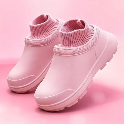 Осенне-зимние нескользящие шлепанцы на толстой подошве: Уютный дизайн с обхватом пятки для ношения в помещении/на улице, мужской и женский