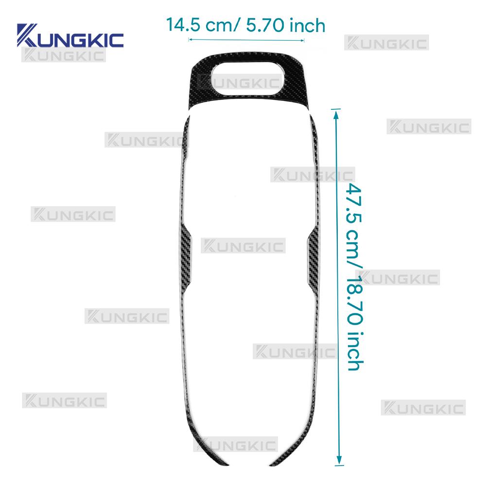 Настоящая мягкая карбоновая наклейка для Kia EV6 GT EV 2022 2023 2024 2025 LHD RHD Автомобиль Нижняя консоль Декоративная рамка Внутренняя отделка