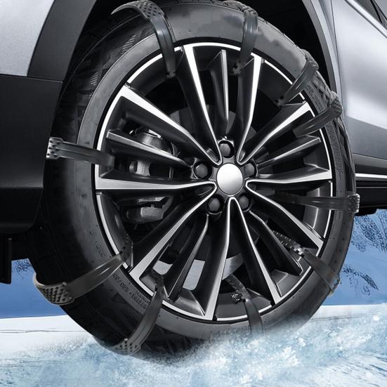 1/10Pcs Tire Snow Chains Anti-Slip Tire Chain Universal Car Snow Chains for SUVs Trucks Emergency Adjustable Snow Chains for Rain Snow Sand Mud