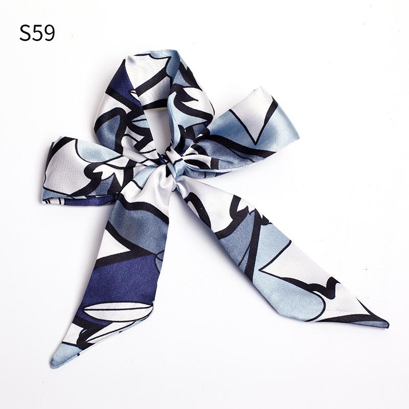 Шелковый шарф, завязанный сумочкой, завязанный бант для волос, длинная повязка на голову, серпантин, маленький шелковый шарф, подарочная коробка, подарочный ремешок