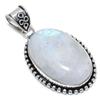 Rainbow Moonstone Gemstone 925 Sterling Silver Gift Jewelry Pendant 2.25"