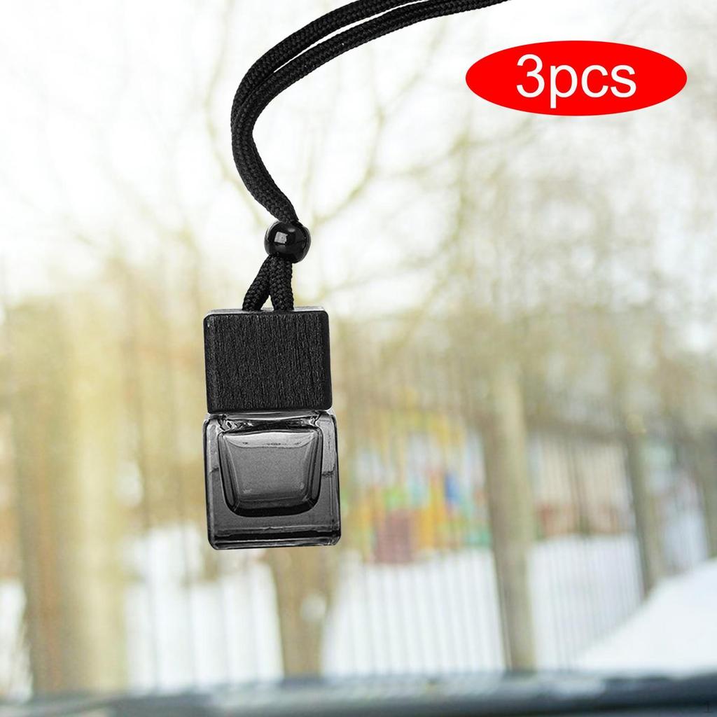 3 Pieces Car Diffuser Bottles Empty 8ml Auto Pendants Office Home Decor Interior Accessories