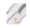 Acrylic Mirror Tiles Set of 10 Unbreakable Stick-On Wall Mirrors Shatterproof Full-Length DIY Mirrors Lightweight, Safe & Easy To Install