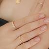 J.Lauren Wave Open One Size Silver Gold Ring R0590