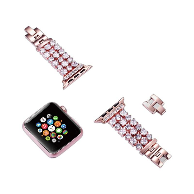 Классический ремешок с бриллиантами для Apple Watch Ultra 2 49 мм 46 мм 44 мм 38 мм 40 42 мм роскошный женский браслет для iWatch Series 10 9 8 7 45 41 мм
