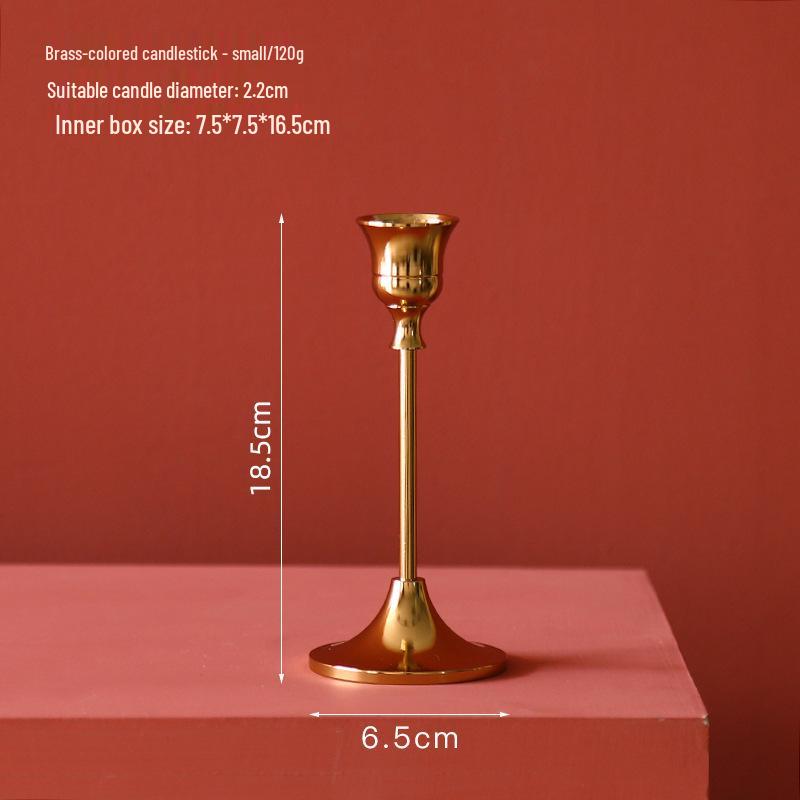 Скандинавская свеча для ароматерапии в стиле легкой роскоши с золотым подсвечником - Идеально для романтических ужинов и элегантного декора стола