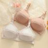 Women Bra Wire-Free Push-Up Thin Molded Cup Lace Full-Cup Cover Smooth Shape Support Maximum