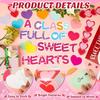Valentine's Day Love Heart Bulletin Board Decrations Class Cut-Outs Pink Border Valtes Party Supplies Shool Classrom Wall Door Decorl