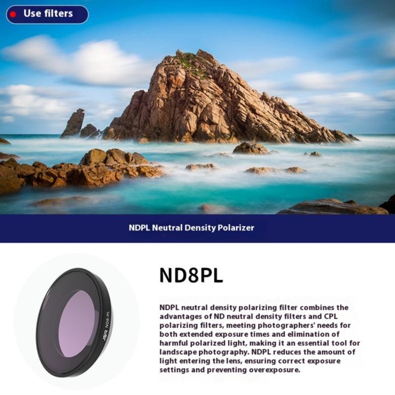 Scratch Resistant Lens Filter for Action Cameras Quick Change CPL ND8 ND16 ND32 ND64 ND8PL Star NIGHT Film Filters