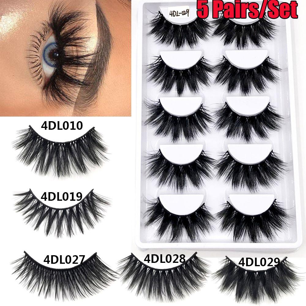 Makeup Tools Wispies Fluffy Eye Lash Extension False Eyelashes Full Volume Thick 4D Faux Mink Hair