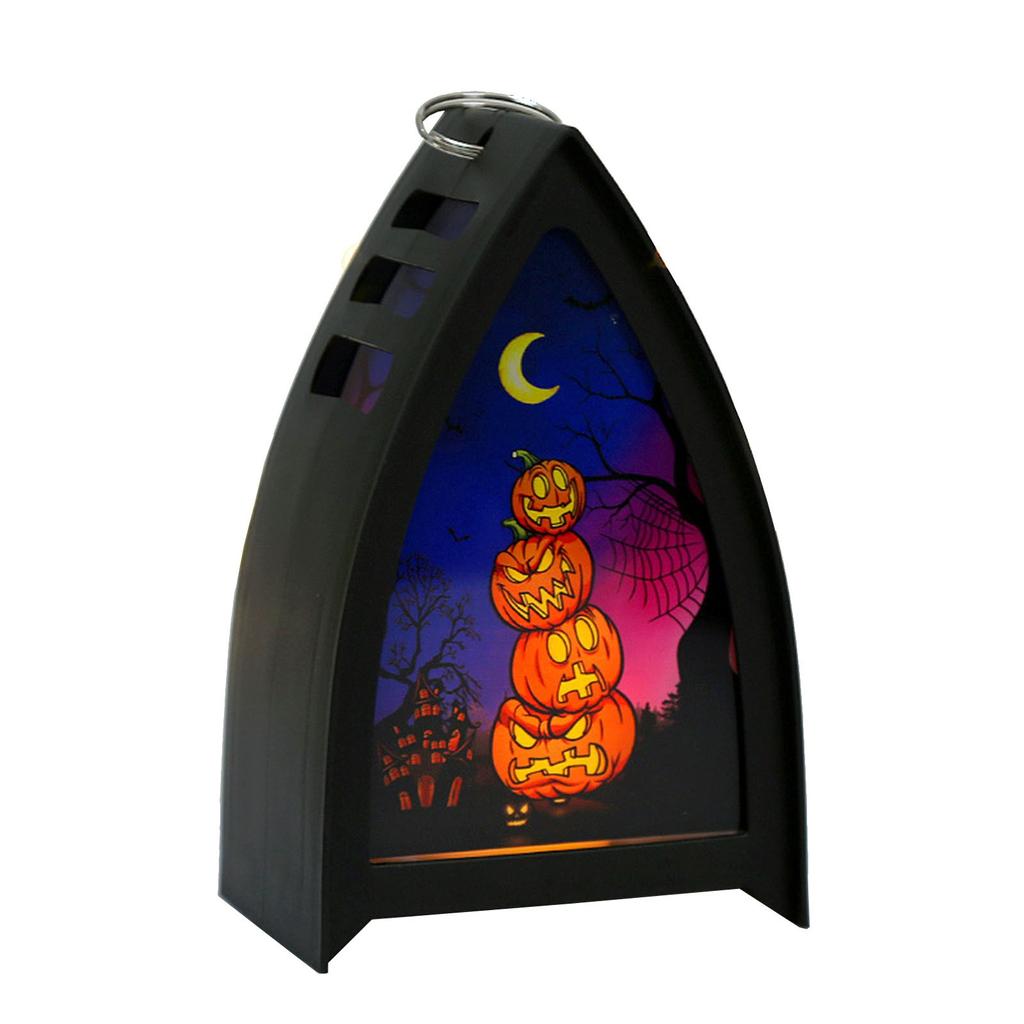 Halloween Portable Atmosphere Light, Retro Halloween Decoration Light Battery Powered, Children's Room Halloween Desktop Decoration
