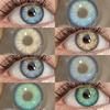1Pair New Color Contact Lenses for Eyes Natural Brown Contacts Green Pupils Lens Blue Korean Lenses Gray Contact Yearly