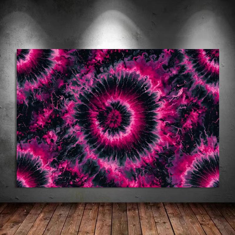 Tie-Dye 100% Round Full Drill 5D DIY Diamond Painting Embroidery Cross Stitch Rhinestone Décor