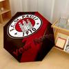 ФК Ст.. Автоматический 3-складной зонт Pauli 8-спицевый ветрозащитный складной зонт Защита от солнца и дождя Для путешествий на открытом воздухе Ежедневное использование