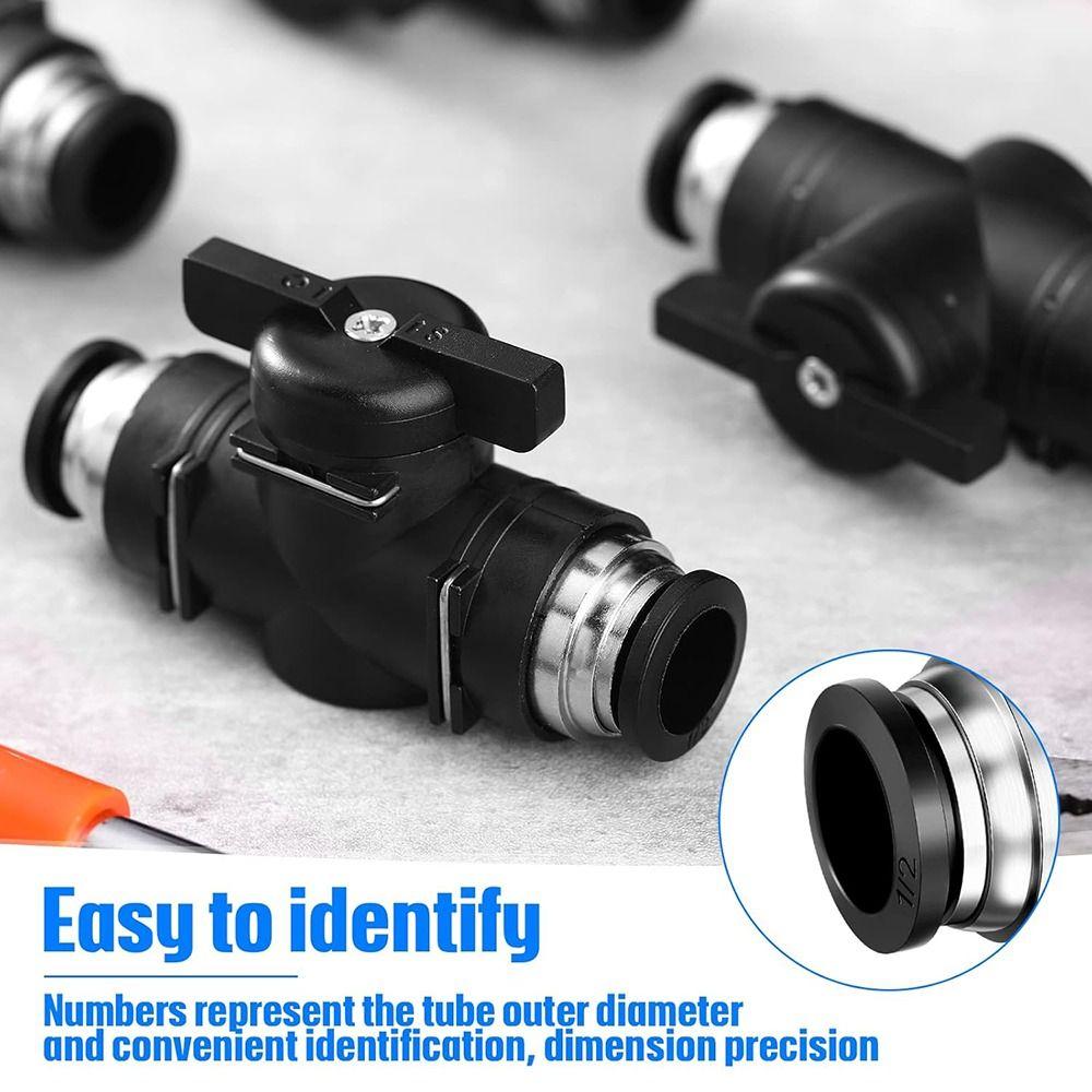 Hand BUC Hand Valve Push In Quick Joint Connector Pneumatic Threaded Joint Turn Switch