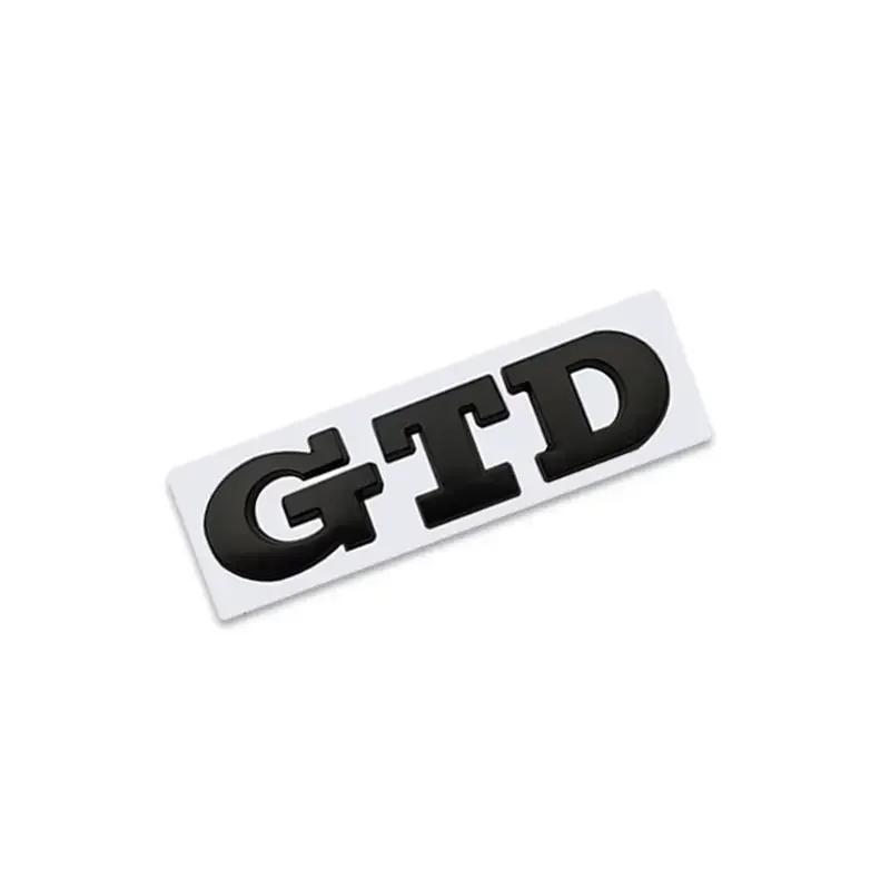 AGLNX1 3D Metal GTD Logo Rear Boot Trunk Emblem Badge Decals for VW Polo Golf 5 6 7 CC Passat Jetta MK4 MK5 MK6 Car Styling Stickers