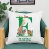 Personalized Pillowcase Safari Animal with Name Pillow Cover Kids Bedroom Wild Party Decor Pillow Case Kid Birthday Shower Gifts