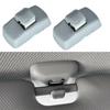 2X Front Gray Sun Visor Hook Clips 3B0857561B For SKODA Fabia Octavia Superb