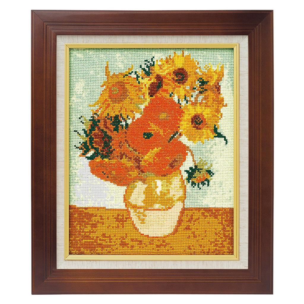 Olympus Cross Stitch Embroidery Kit Art Gallery Sunflower Van Gogh 879