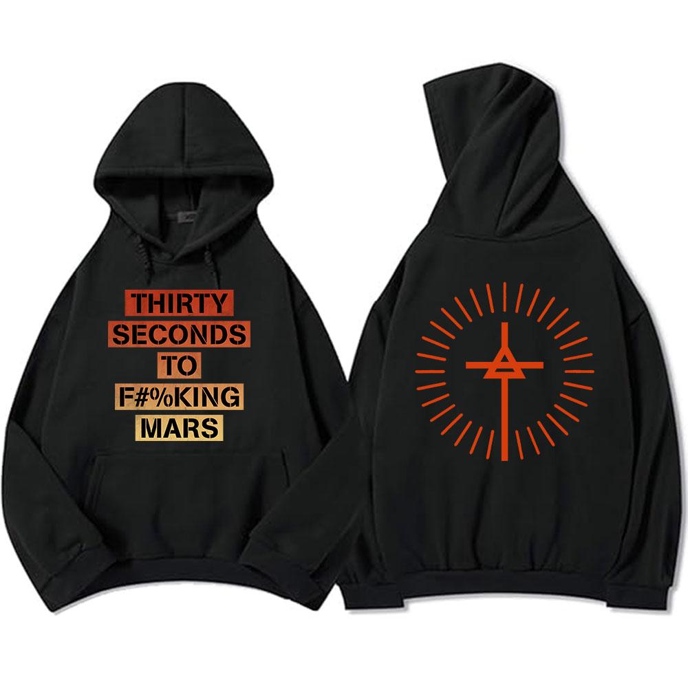 Рок-группа THIRTY SECONDS TO MARS Толстовки с капюшоном в стиле гранж с длинным рукавом Мужская и женская одежда Уличная одежда Унисекс Толстовка