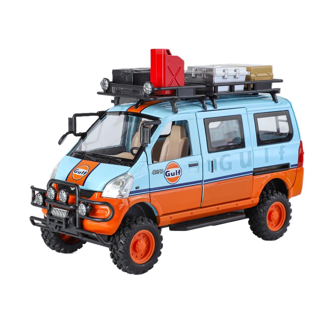 1/24 Сплав Литой Металл Mitsubishi Фургон Внедорожник Модель, Имитация Звука и Света, Детская Игрушечная Машинка, Съемные Аксессуары, Подарок для Мальчиков