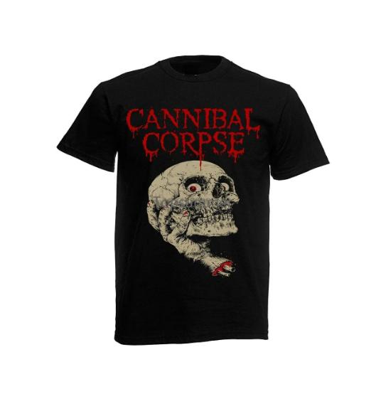 Harajuku Streetwear Tshirt Unisex Summer Tops Cannibal Corpse T-Shirt Death Metal Band Butchered Skull Tomb Unisex Brand T-shirt Unisex T-shirt