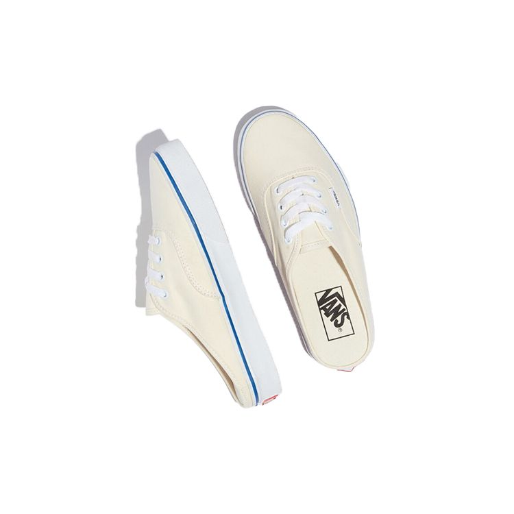 Vans Authentic Series Mule Canvas Casual Low-Top Skate Shoes Unisex sneaker White VN0A54F7JTT