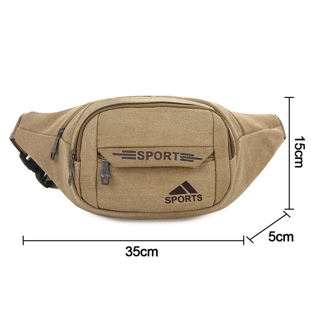 Сумки для бега Мужские сумки через плечо Холщовая поясная сумка Товары для путешествий на открытом воздухе