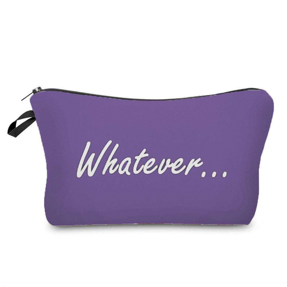 Женская косметичка с принтом английского алфавита Органайзер для туалетных принадлежностей Дорожный чехол для хранения 6696