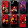Мягкий чехол для телефона Red Dead R-Redemption для iPhone 16 16E 17 Air 15 Pro Max 14 Plus 13 Mini 11 12 7 Черная задняя крышка