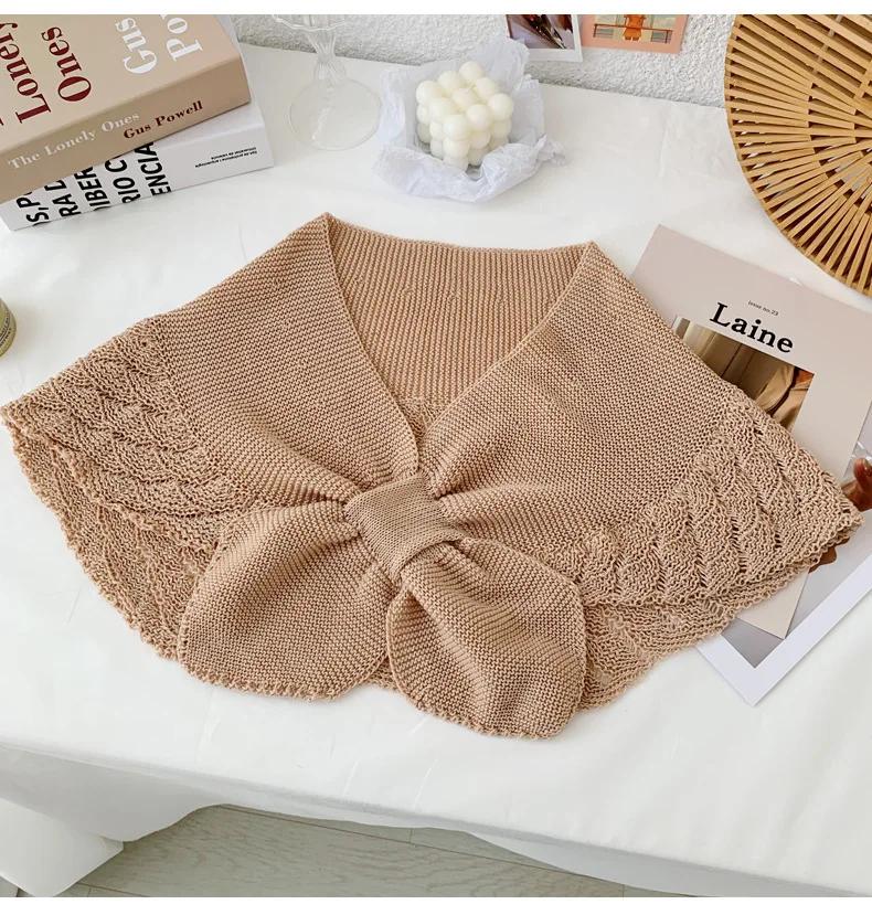 New Spring and Summer Cervical Protection Air-conditioned Room with Shoulder Scarf and Celebrity Style Small Shawl Age-reducing