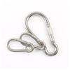 1PC Spring Snap Hook Outdoor Camping Carabiner Stainless Steel Safety Buckle for Swing Rope Fitness Equipment Key Chain Hooks