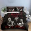 Måneskin Band Stars Design Bedding Duvet Cover Set Duvet Cover Pillowcases  (1*Duvet Cover 2*Pillowcases, without duvet insert)