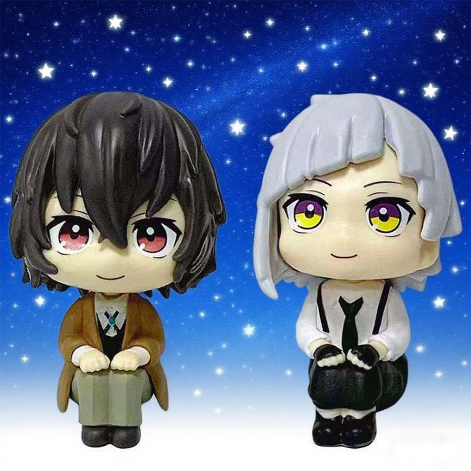 sold MegaHouse LooK Up Bungou Stray Dogs Dazai Osamu Nakajima Atsushi Action Figure Toys PVC Model Collection Kwaii Q Doll