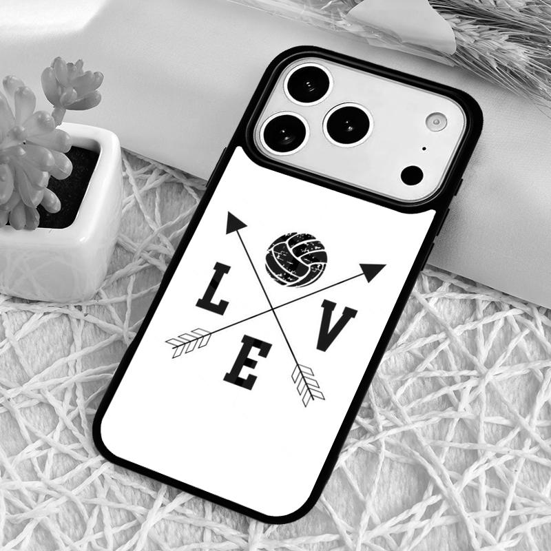Чехол для телефона "Люблю играть в волейбол" для iPhone 17 Air 16 15 11 12 14 13 Pro Max Ударопрочный чехол