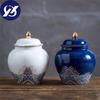 Керамическая эмалированная банка для чая, большая коробка для упаковки чая, герметичная банка для хранения конфет, фарфоровый пищевой контейнер