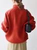 Ships Any Machine Washable Boa Fleece Half-Zip Pullover 724060021 Red One Size