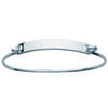 [N2888] - Silver 'Identity' Bracelet (rhodium-plated) - 56 Mm 40x6 Mm